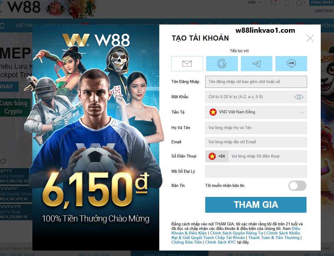W88 Gurushakti ⭐️ Link Vào W88 Bóng Đá Ý Mới Nhất 2026 - Vào W88.com 20 Quy trình đăng ký tài khoản W88 đơn giản, siêu nhanh chóng